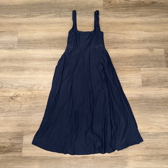 Beyond Yoga Dresses & Skirts - Beyond Yoga Featherweight At The Ready Dress XS Navy Square Neck Active